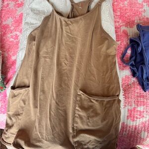 Free People Taupe Sleeveless Top